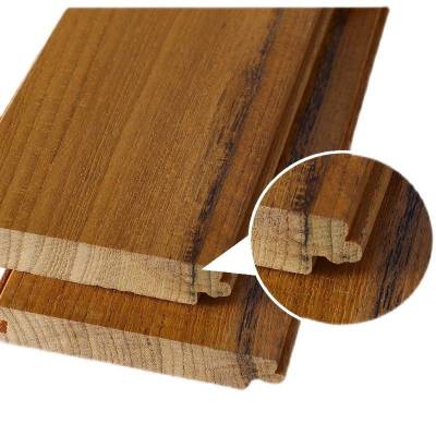 Customisable Genuine Wild Burmese Teak Herringbone Solid Timber Flooring, Natural Colour, Underfloor Heating