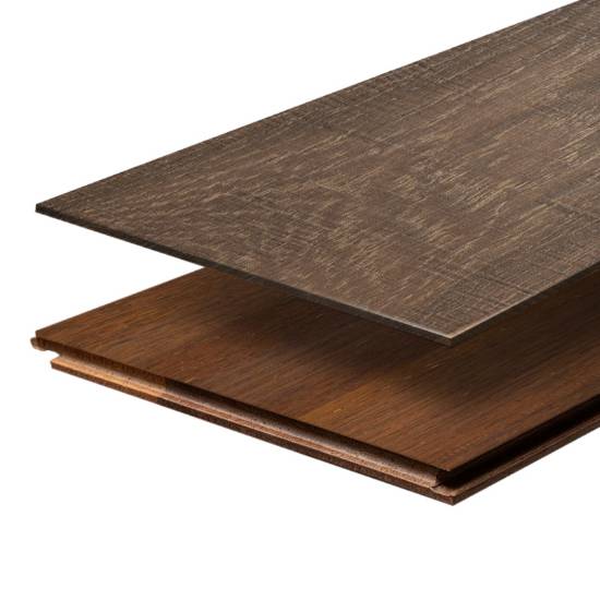 Picture of Two-Layer Solid Timber Flooring with 3mm Oak Surface and 15mm Merbau Base for Large Homes