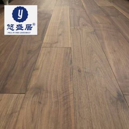 Picture of Customisable North American Black Walnut Solid Timber Herringbone Flooring, Click-Lock, Underfloor Heating
