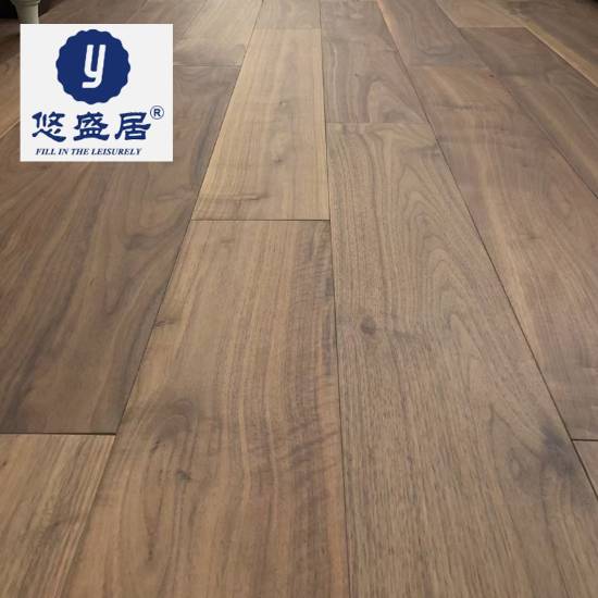 Picture of Customisable North American Black Walnut Solid Timber Herringbone Flooring, Click-Lock, Underfloor Heating