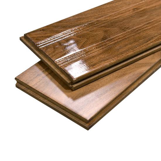 Picture of Customisable North American Black Walnut Solid Timber Herringbone Flooring, Click-Lock, Underfloor Heating