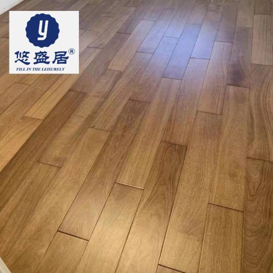 Picture of Customisable Large-Leaf Rosewood and West African Doussie Solid Timber Flooring, Click-Lock, ENF Grade