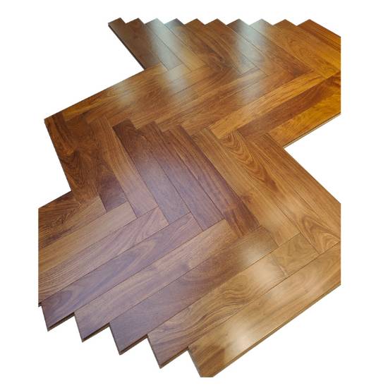 Picture of Customisable Large-Leaf Rosewood and West African Doussie Solid Timber Flooring, Click-Lock, ENF Grade