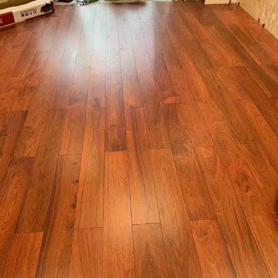 Picture of Customisable Padauk (Burma Rosewood) Solid Timber Flooring, A Grade, Click-Lock, Underfloor Heating
