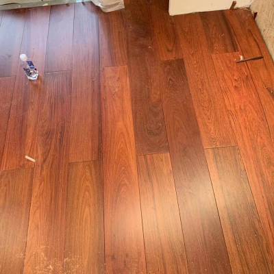 Customisable Padauk (Burma Rosewood) Solid Timber Flooring, A Grade, Click-Lock, Underfloor Heating