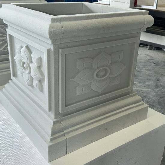 Picture of Foam Ceramic Column Base Trim for Renovating Old Gate Pillars, Architectural Moulding