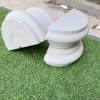 Picture of Foam Ceramic Villa Round Column Capital and Base, Roman Column, Curved, Bulk Pricing