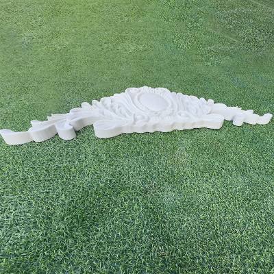 Foamed Ceramic Relief Mural Mouldings with Carved Window and Fu Character Panels, Modern