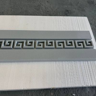 Foamed Ceramic Fret Pattern Panel, Chinese Relief Screen Wall for Entry, Courtyard and Feature Wall, Carved Material