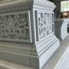 Picture of Foamed Ceramic Column Base, European Carved Component for Rural Villa Exteriors, Square and Round Entry Columns