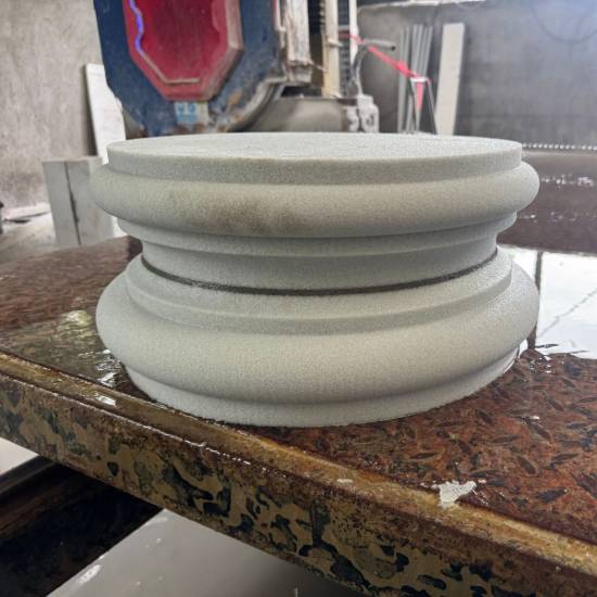 Picture of New Chinese Style Foamed Ceramic Column Base with Relief Carving, Antique Facade Component