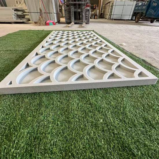 Picture of Foamed Ceramic EPS-Alternative Exterior Moulding, Villa Fan-Shaped Relief Flower Panels