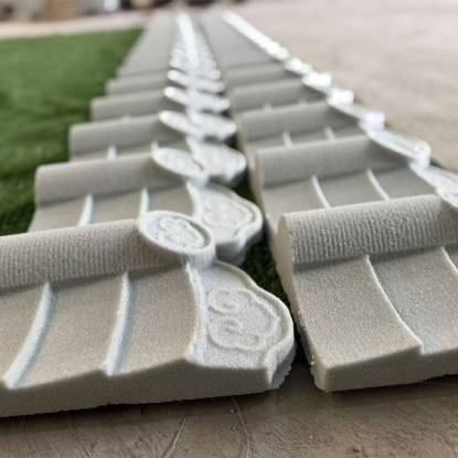 Picture of Foamed Ceramic Roof Eave Tiles, Lightweight Waterproof Decorative Villa Tiles