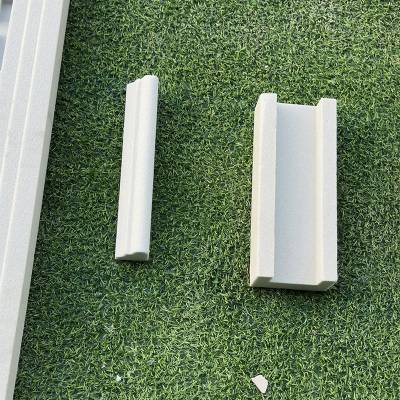 Foamed Ceramic I-Shaped Exterior Moulding, EPS Alternative, Eco-Friendly, Modern Waterproof Edge Trim