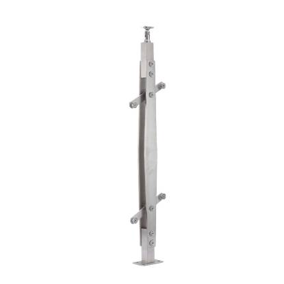Picture of 304 Stainless Steel Diamond-Shape Glass Balustrade Post for Stair and Balcony