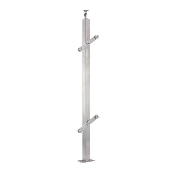 Picture of 304 Stainless Steel Hollow Tube Glass Balustrade Post for Home Stair Handrail