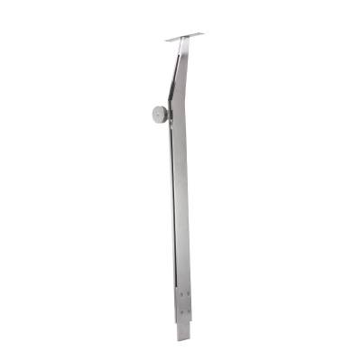 316 Stainless Steel Custom Double-Clamp Glass Balustrade Post for Bridge and Commercial