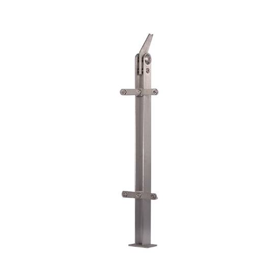Picture of Stainless Steel Double-Clamp Glass Balustrade Post 5x60 for Bridge and Commercial Projects
