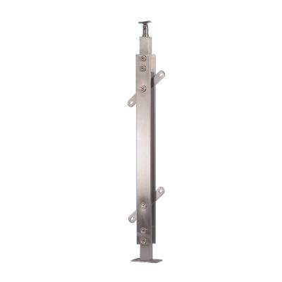 Stainless Steel Hollow Tube Glass Balustrade Post 10x60x1.0 for Stairs and Projects