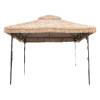 Picture of Outdoor Gazebo with Synthetic Thatch Roof, Four-Post Garden Pavilion, Shade Shelter