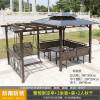 Picture of Aluminium Garden Gazebo with Thatched Roof and Pergola for Terrace, Balcony and Courtyard