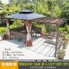 Picture of Aluminium Garden Gazebo with Thatched Roof and Pergola for Terrace, Balcony and Courtyard