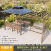 Picture of Aluminium Garden Gazebo with Thatched Roof and Pergola for Terrace, Balcony and Courtyard