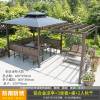 Picture of Aluminium Garden Gazebo with Thatched Roof and Pergola for Terrace, Balcony and Courtyard