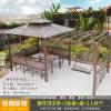 Picture of Aluminium Garden Gazebo with Thatched Roof and Pergola for Terrace, Balcony and Courtyard