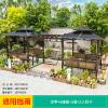 Picture of Aluminium Garden Gazebo with Thatched Roof and Pergola for Terrace, Balcony and Courtyard