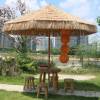 Picture of Outdoor Thatch Umbrella, Faux Straw Centre Pole Commercial Patio Umbrella for Hotels