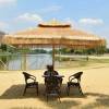 Picture of Outdoor Thatch Umbrella, Faux Straw Centre Pole Commercial Patio Umbrella for Hotels
