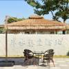 Picture of Outdoor Thatch Umbrella, Faux Straw Centre Pole Commercial Patio Umbrella for Hotels