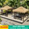 Picture of Outdoor Thatched Gazebo with Faux Straw Roof, Garden Pavilion for Resorts