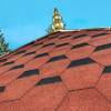 Picture of Hexagonal New Chinese Style Outdoor Gazebo, Garden Rooftop Sun and Rain Shelter