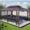 Picture of Chinese Style Aluminium and Wrought Iron Gazebo for Villa Garden and Rooftop Terrace