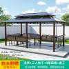 Picture of Outdoor Gazebo with Swing Set, Leisure Landscape Pavilion for Garden and Terrace