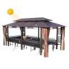 Picture of Chinese Style Aluminium and Wrought Iron Gazebo for Villa Garden and Rooftop Terrace