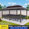Picture of Chinese Style Aluminium and Wrought Iron Gazebo for Villa Garden and Rooftop Terrace