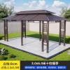 Picture of Chinese Style Aluminium and Wrought Iron Gazebo for Villa Garden and Rooftop Terrace