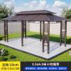Picture of Chinese Style Aluminium and Wrought Iron Gazebo for Villa Garden and Rooftop Terrace