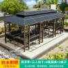 Picture of Outdoor Gazebo with Swing Set, Leisure Landscape Pavilion for Garden and Terrace