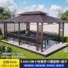 Picture of Chinese Style Aluminium and Wrought Iron Gazebo for Villa Garden and Rooftop Terrace