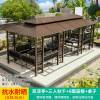 Picture of Outdoor Gazebo with Swing Set, Leisure Landscape Pavilion for Garden and Terrace
