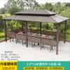 Picture of Four-Post Gazebo with Galvanised Steel Roof, Villa Garden Terrace Sun and Rain Shelter