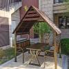 Picture of Portable Four-Corner Solid Timber Garden Gazebo for Homes, Guesthouses and Farm Stays