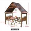 Picture of Portable Four-Corner Solid Timber Garden Gazebo for Homes, Guesthouses and Farm Stays