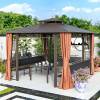 Picture of Aluminium Alloy Gazebo for Villa Garden, Sun Shade Pavilion, Chinese Style Terrace and Rooftop Canopy