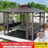 Picture of Aluminium Alloy Gazebo for Villa Garden, Sun Shade Pavilion, Chinese Style Terrace and Rooftop Canopy