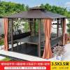 Picture of Aluminium Alloy Gazebo for Villa Garden, Sun Shade Pavilion, Chinese Style Terrace and Rooftop Canopy
